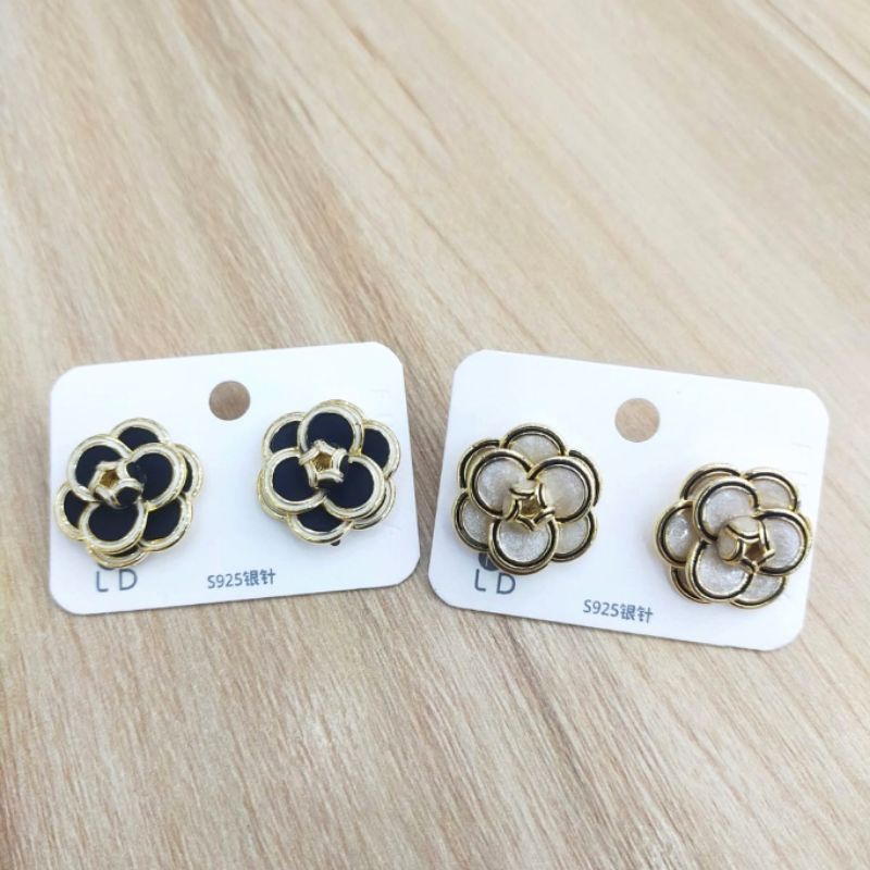 Anting Silver925 perak anting ch Branded band Premium Quality Anti karat anti alergi Starling silver platgold Ts892