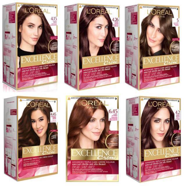  Loreal  Paris Excellence Creme Hair Color Cat  Pewarna 