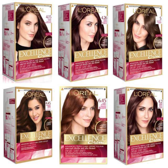  Loreal  Paris Excellence Creme Hair Color Cat Pewarna  