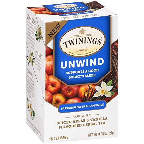 

Teh Twinings Unwind Night Sleep Passion Flower & Chamomile Tea 18 x 1.5 Gram