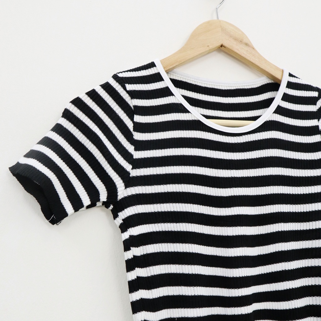 Sazy stripe knit top -Thejanclothes