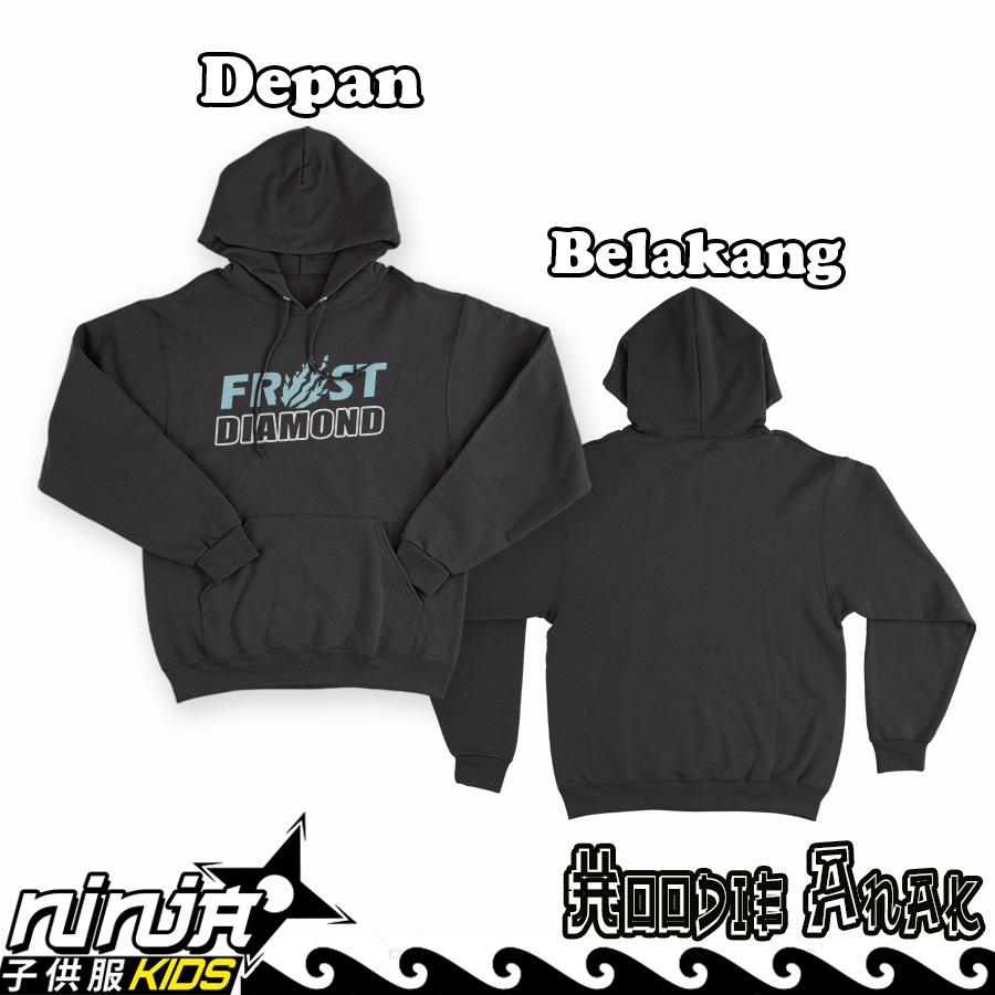 Jaket Sweeter Anak Laki laki Frost Diamond Logo Hoodie Perempuan Unisex Cotton Fleece