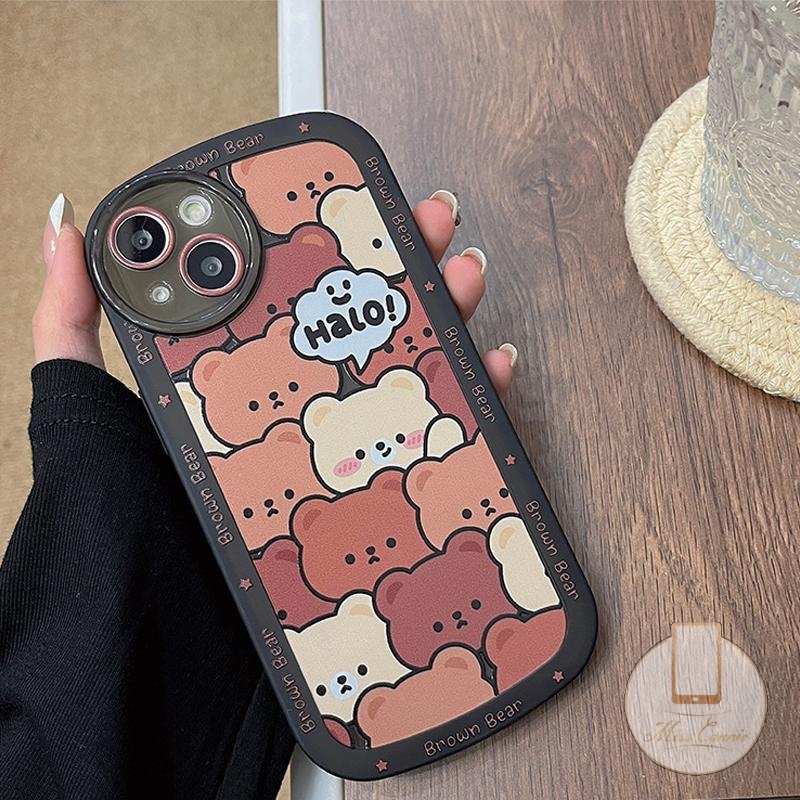 Soft Case TPU Motif Kartun Beruang Untuk Redmi 10 10A 10C 9 9T 9A 9C NFC Note 11 Note 10 10s 10Pro 11Pro + Note 8 9Pro 9s