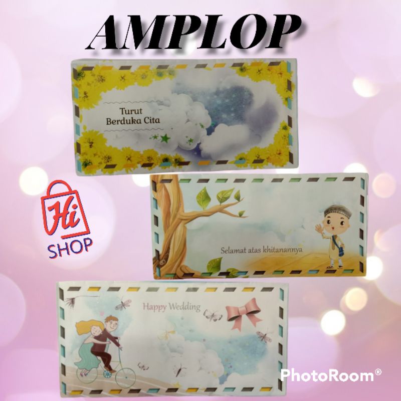 

Amplop ( Turut Berduka Cita - Selamat Atas Khitanannya - Happy Wedding )