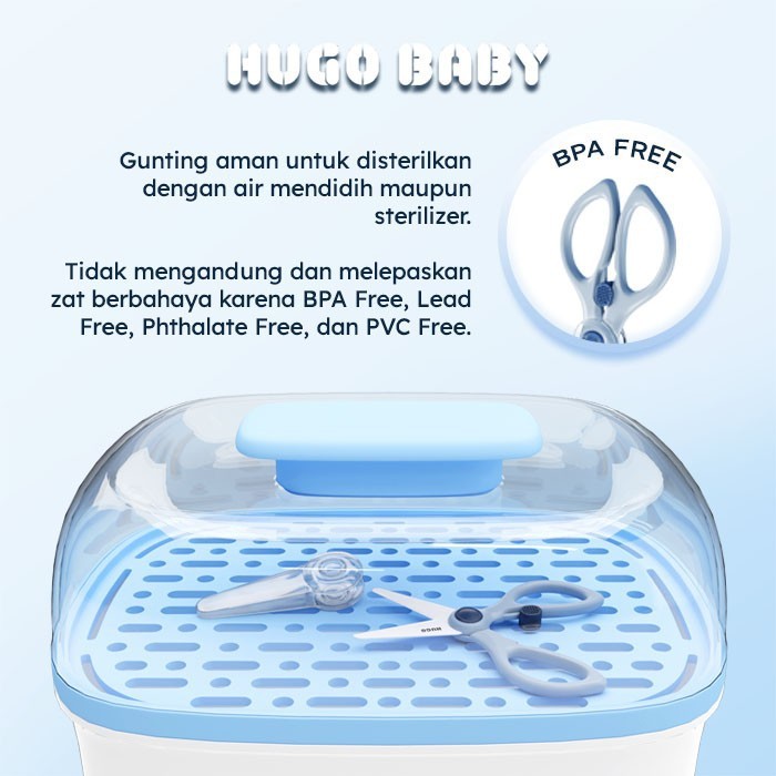 Hugo Baby Ceramic Baby Food Scissors gunting