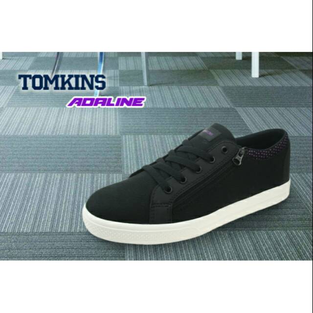 Sepatu Tomkins ADALINE black purple untuk wanita ukuran 36-41