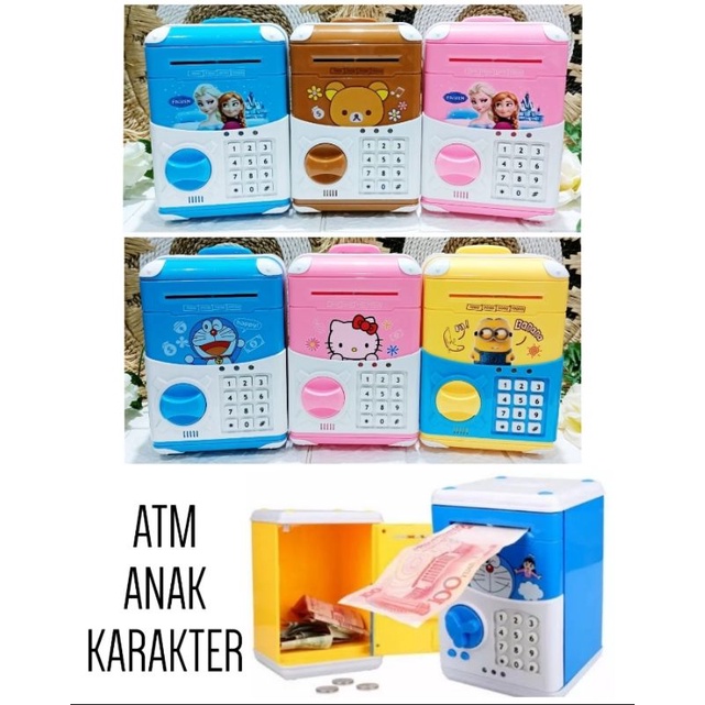MAINAN MESIN ATM ANAK KARAKTER