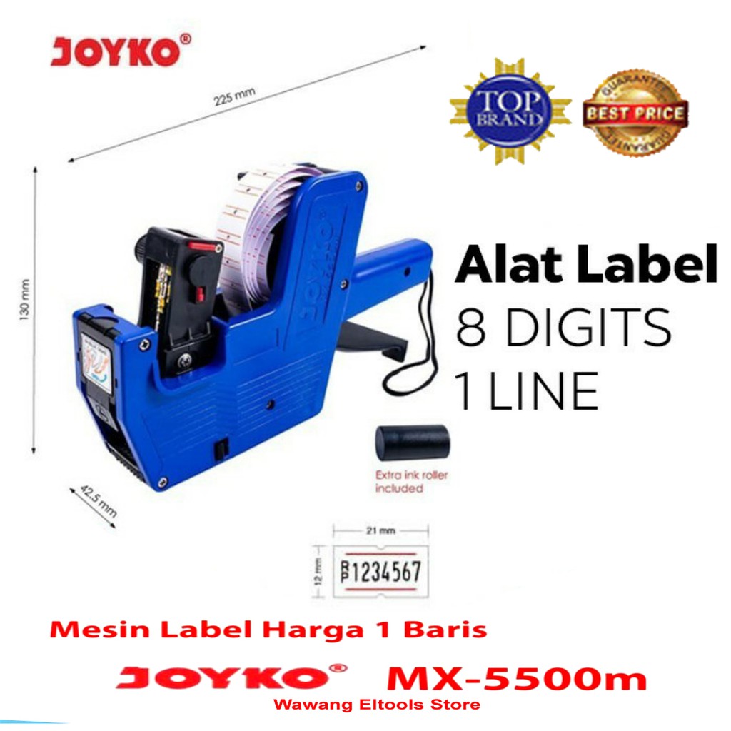 

Labeller / Alat Label Harga/Mesin label Harga Joyko MX-5500 / 8 Digits