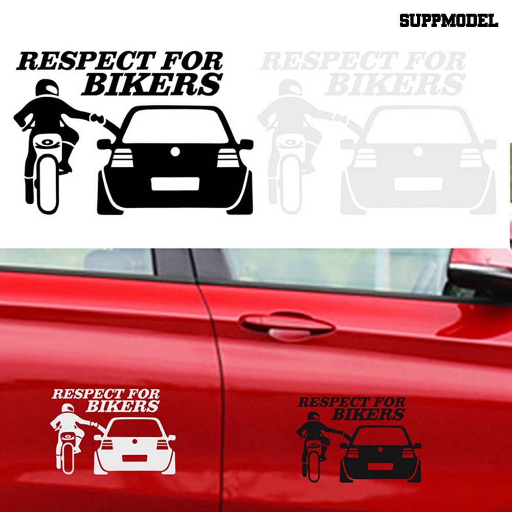 Car 2Pcs / Set Stiker Vinyl Motif Respect Untuk Dekorasi Body / Bumper Mobil