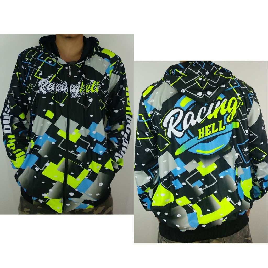 JAKET RACING HELL - SWEATER HOODIE RACING HELL - 01