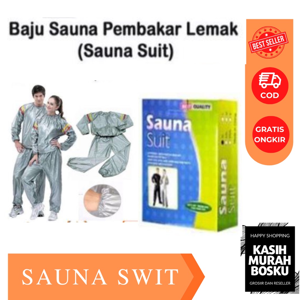 SAUNA SUIT PEMBAKAR LEMAK - BAJU SAUNA SUIT - JAKET SAUNA SUIT