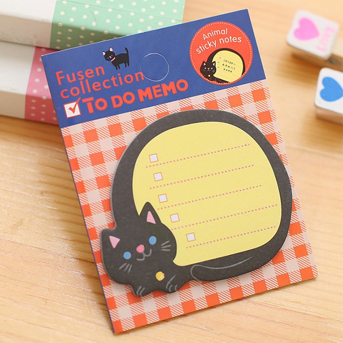 Memo Sticky Note Animal Memo Note-Kucing / Cat