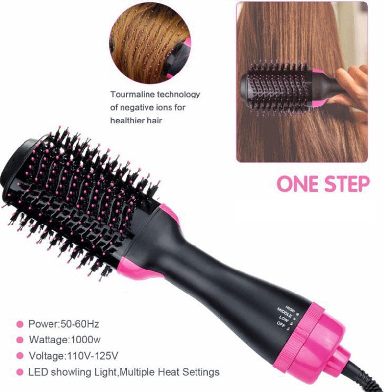 One Step Brush Hairdryer and Styler Sisir Pengering  Pelurus &amp; Curly Rambut Elektrik 3in1