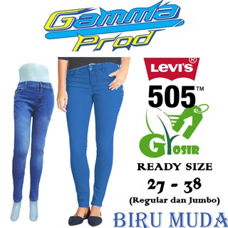 Celana  Soft Jeans LEVIS  505 Skinny WANITA  MEDIUM BIG SIZE 