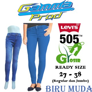  Celana  Soft Jeans LEVIS  505 Skinny WANITA  MEDIUM BIG  SIZE  