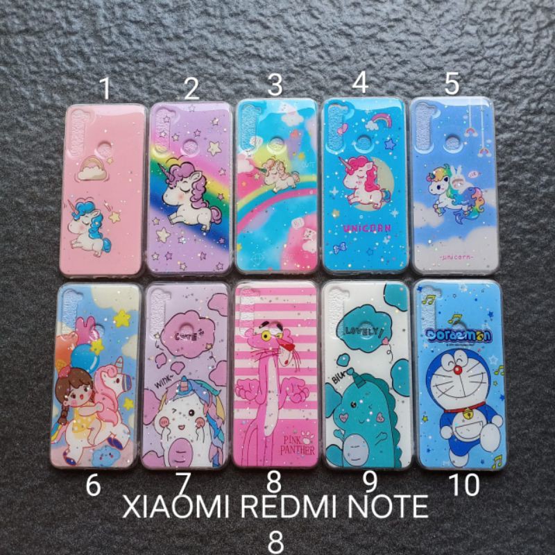 Case gambar Xiaomi Redmi note 8 motif cewek ( 6 motif ) soft softcase softshell silikon cover casing kesing housing