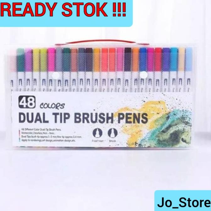 

48 Colors Brush Marker Pen Dual Tip Marker Pen Magicfly Brush Pen