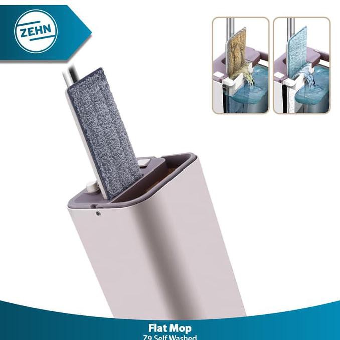 ☻ NEW PRODUK ALAT PEL LANTAI☻ ZEHN MOP-Z9 SELF-WASHED FLAT MOP KORTING
