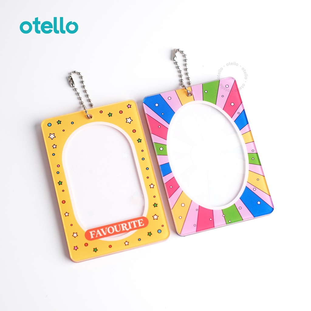 Otello Photocard Holder Acrylic Tempat PC Akrilik Frame Kpop Idol Card Holder Foto Custom UV Print Design