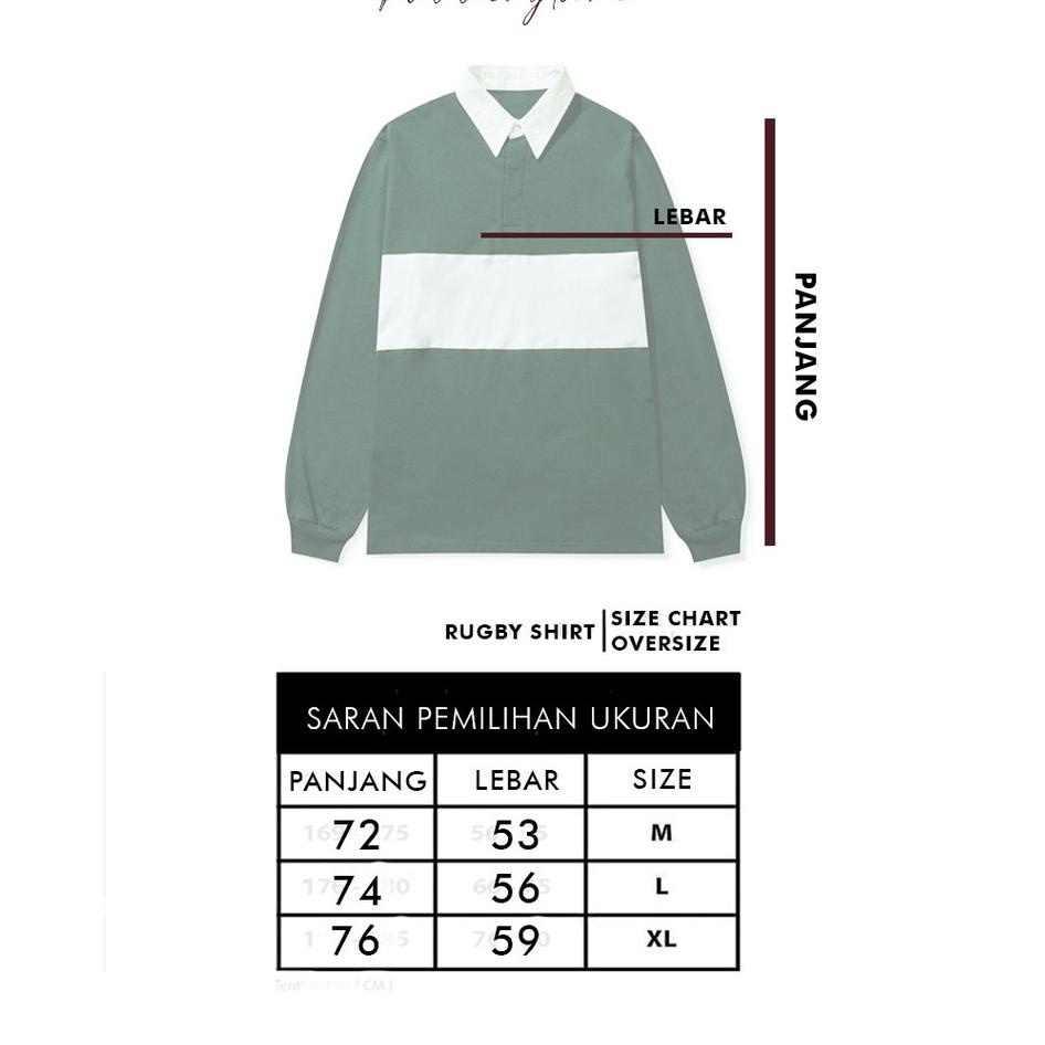 Paling Disukai.. Puddinglane Rugby Shirt Oversize Kinan