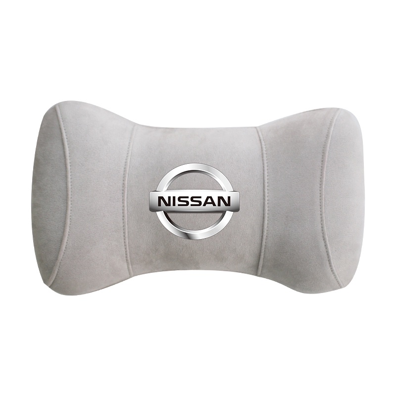 G-club Bantal Leher Bahan Kulit Rusa Memory Foam Untuk Headrest Mobil Nissan