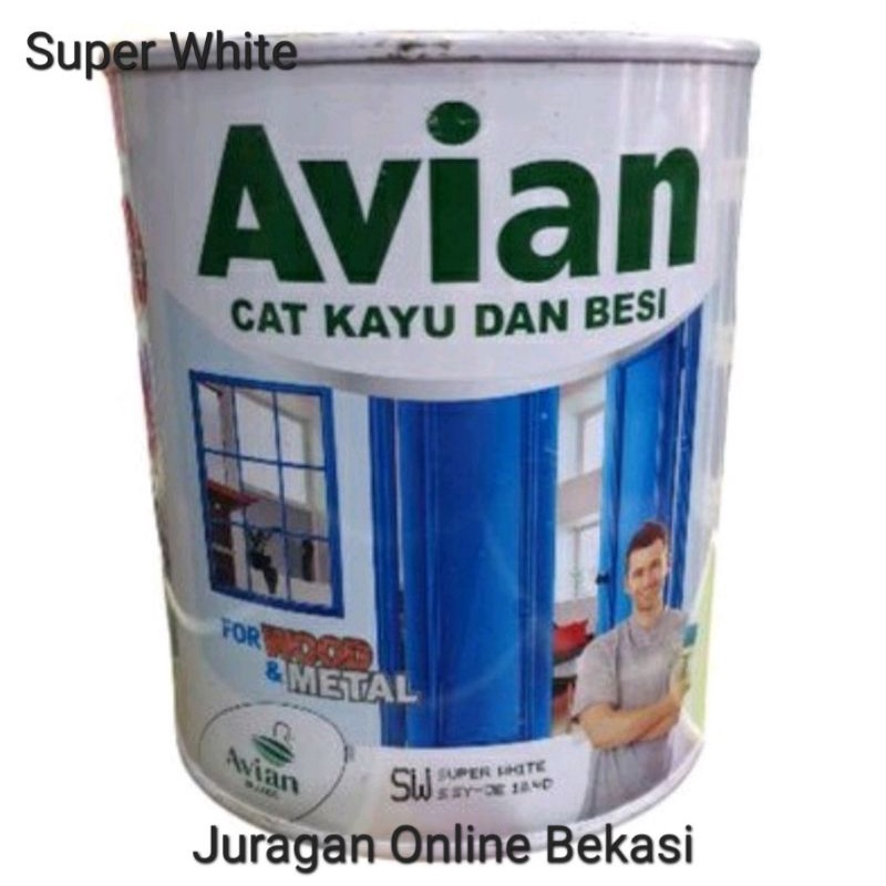 AVIAN CAT KAYU DAN BESI SUPER WHITE [1kg]