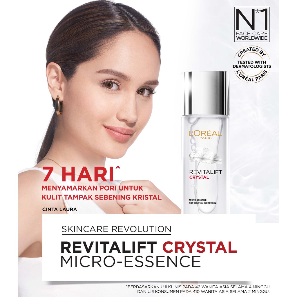 ❤ BELIA ❤ L'Oreal RevitaLIFT Crystal Micro Essence w Centella Asiatica + Skin Brightening LOREAL Serum 22 ml | 65 ml | 130 ml