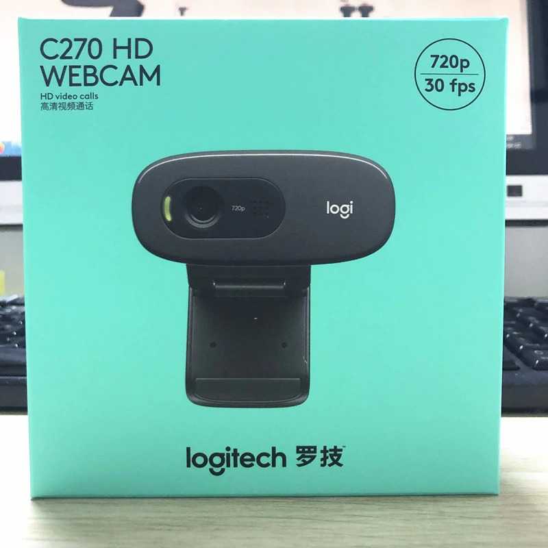 IDN TECH - Logitech Mini Webcam HD 720P with Microphone - C270