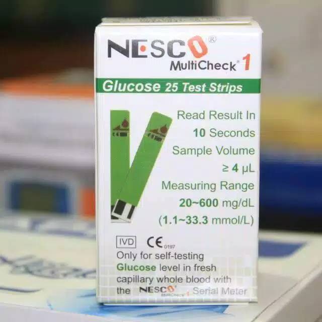 Jual Refill Strip Nesco Glucose Nesco Strip Gula Darah Isi Ulang Cek Kadar Gula Multicheck Gda