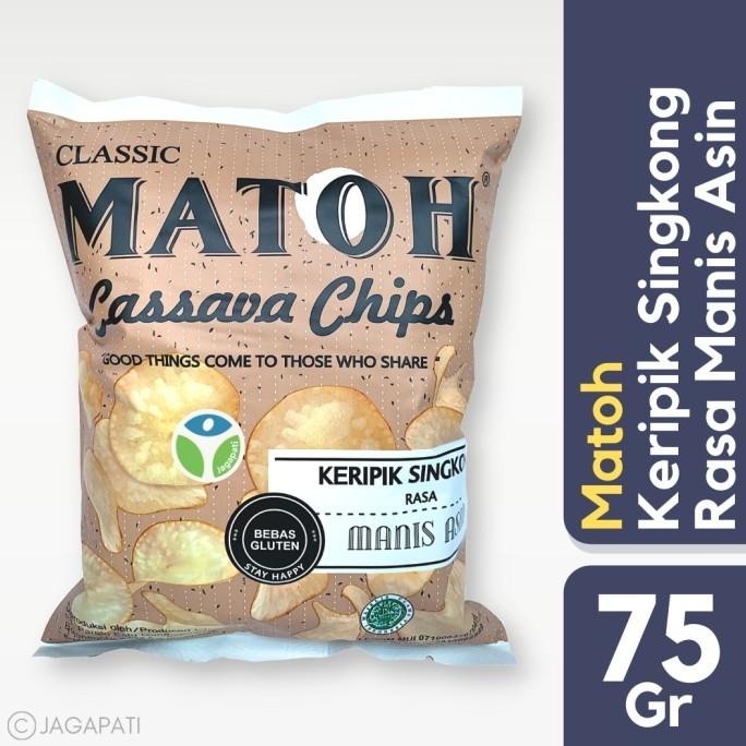

Matoh - Keripik Singkong Manis Asin 75gr - Cemilan Sehat - Non MSG