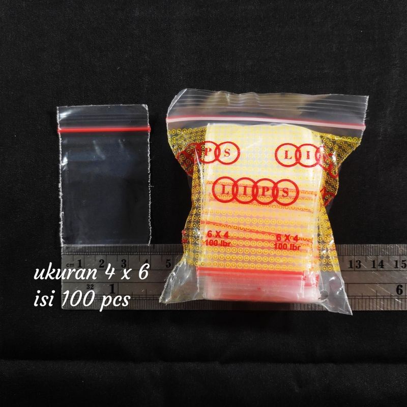 100pc PLASTIK KLIP CLIP 4X6CM Clip Ziplock Zipper Segel Seal Sealer Emas 4X6CM BUNGKUS CABE SAMBAL