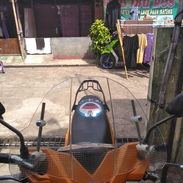 Windshield Winsil Visor NEMO Adjustable Aksesoris Variasi Universal Motor Scoopy Fino Beat Mio Vario