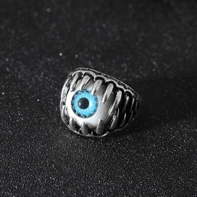 CINCIN RING SKULL BOLA MATA