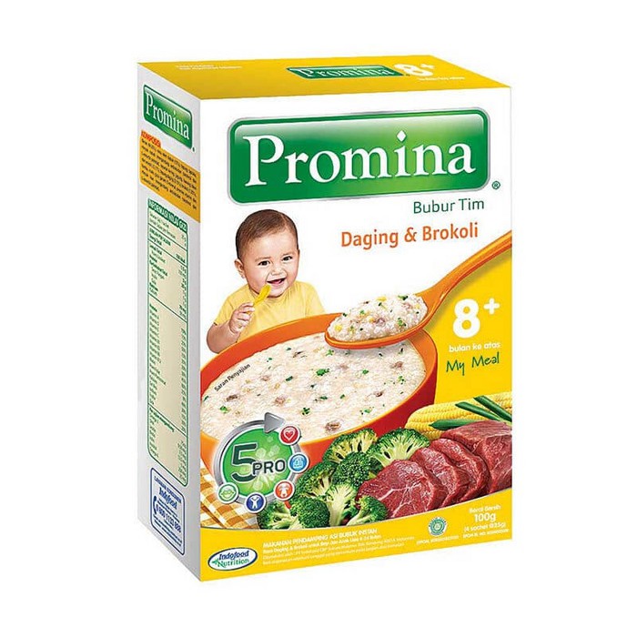 PROMINA 8+ TIM DAGING &amp; BROKOLI 100GR / BUBUR BAYI