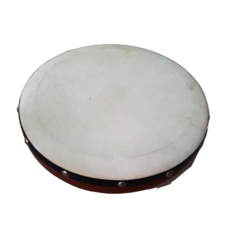 TERMURAH! REBANA QOSIDAH NO. 5 DIAMETER 26 CM BAHAN KULIT KAMBING DAN KAYU MAHONI - ALAT MUSIK PUKUL