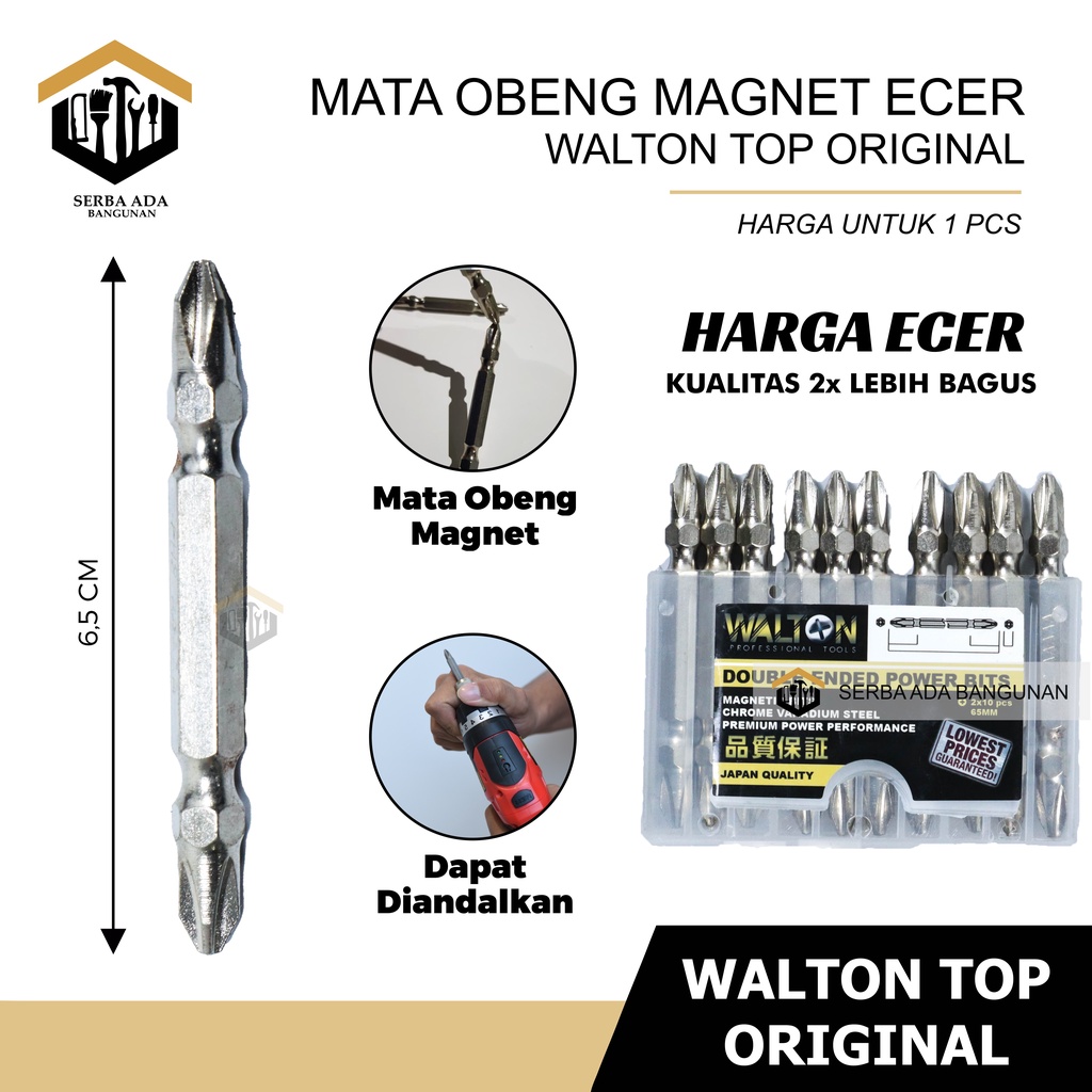 Mata Obeng Ketok PH 2 (+) - Heavy Duty Bits Satuan Termurah Berkualitas