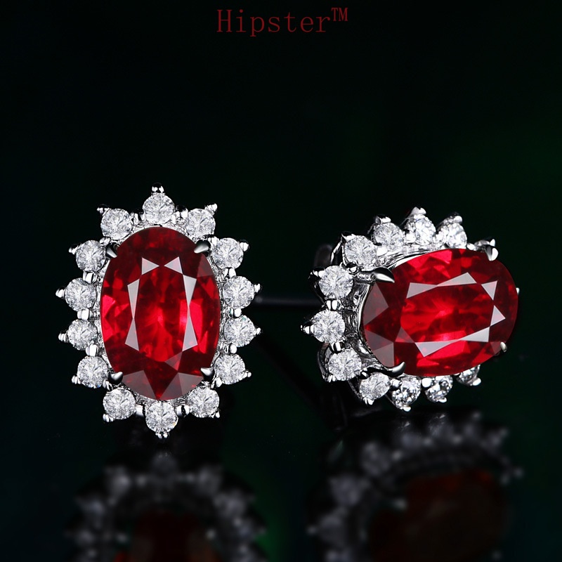 New SUNFLOWER Color Treasure Retro Crystal Stylish Elegant and Simple Earrings