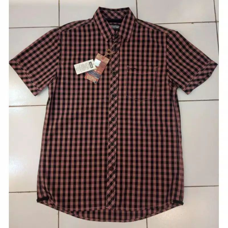 kemeja  cardinal kotak-kotak pria dewasa original