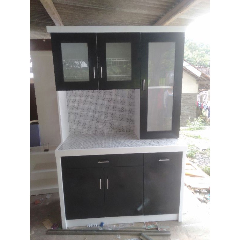 [BISA CUSTOME MODEL] RAK SAYUR MINMALIS / RAK PIRING LEMARI SAYUR 3PINTU DUCO BANDUNG ONLY