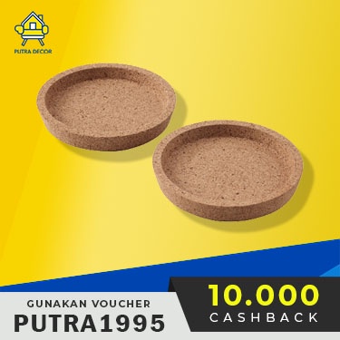 Tatakan Gelas, Peralatan Masak Dapur Dari Bahan Gabus 9 Cm Isi 2 Pcs (36)782