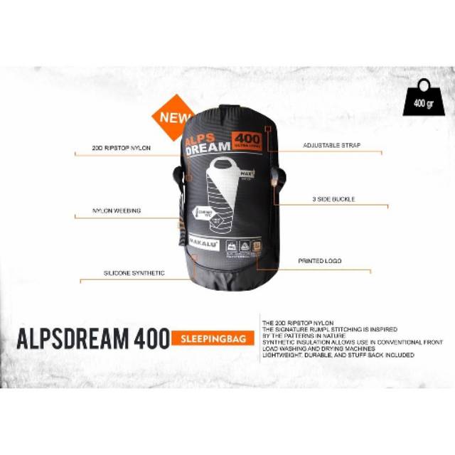 SLEEPING BAG MAKALU ALPS DREAM 400 ULTRA LIGHT