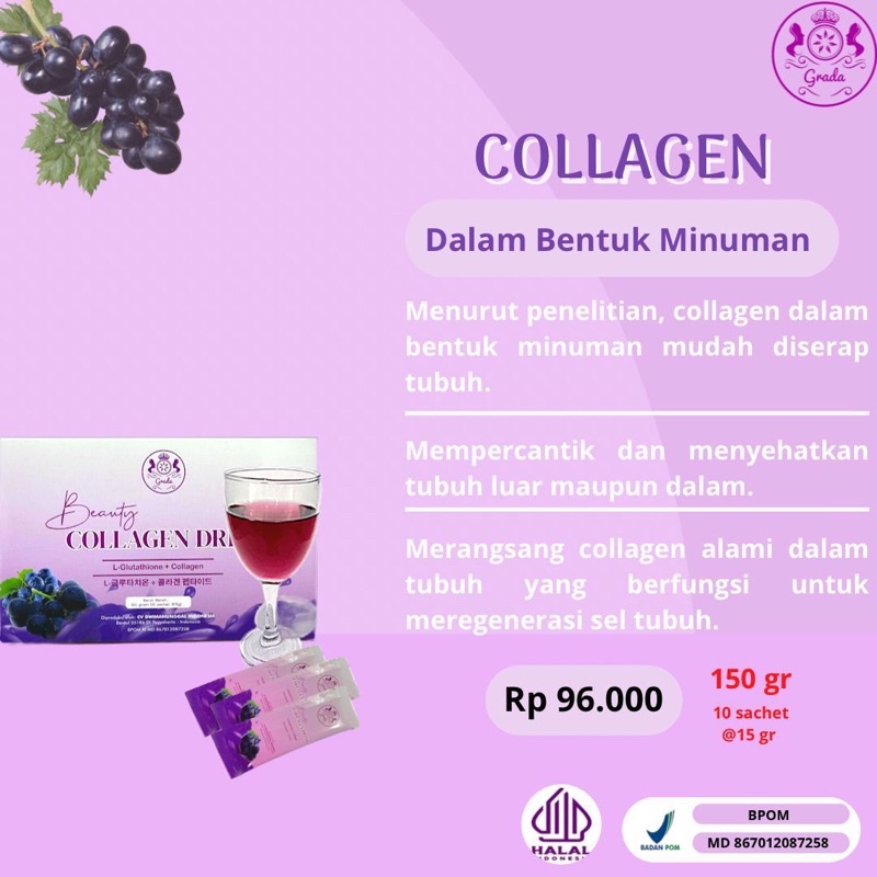 COLLAGEN DRINK PEMUTIH BADAN(BPOM)✅