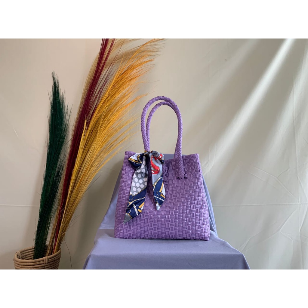 Tas Anyaman Jali - Jali Premium / Tas anyaman Plastik sintestis Polos
