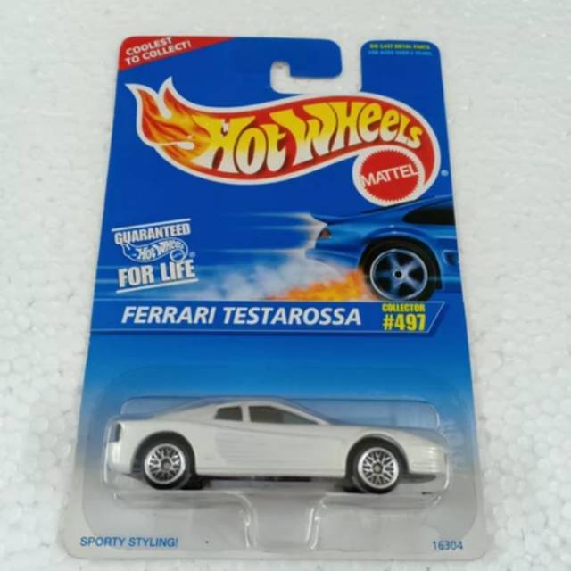 hot wheels ferrari testarossa white