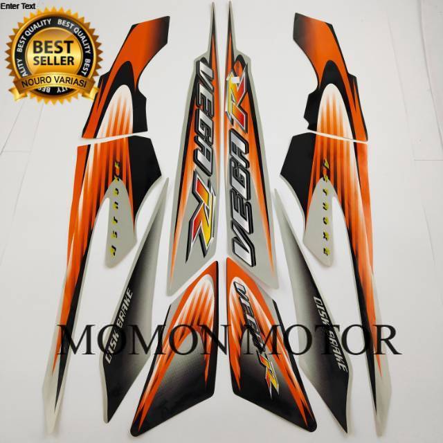 Striping Yamaha Vega r new 2006 2007 silver silver