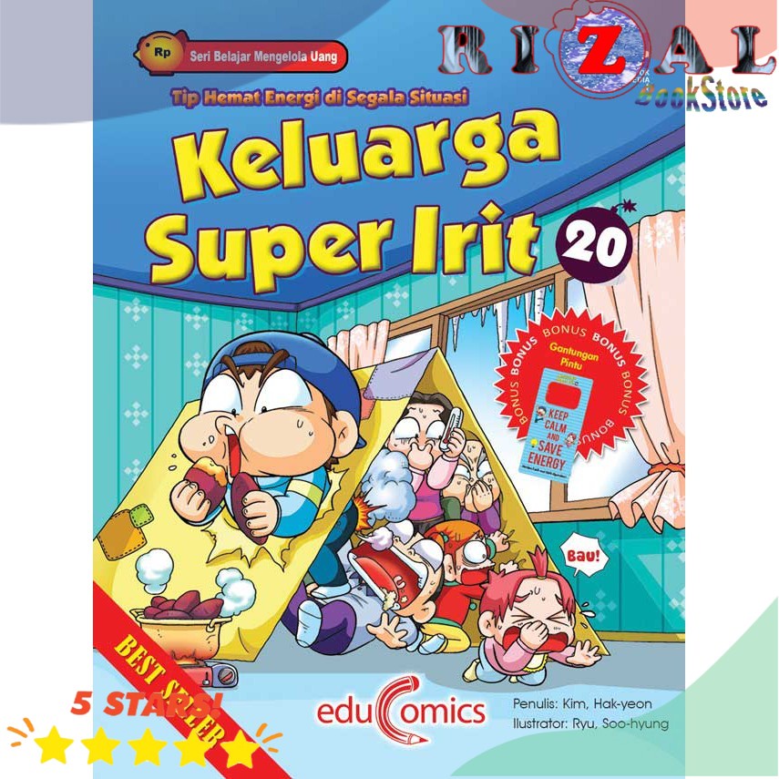 Terlaris BUKU ANAK Educomics : Keluarga Super Irit 20 : Tip Hemat Energi Di Seg