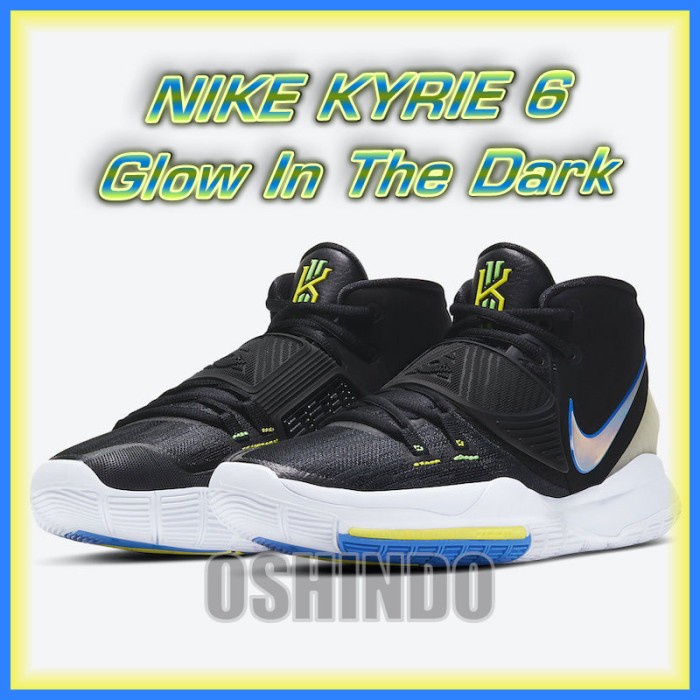 Sepatu Basket Nike Kyrie 6 Glow In The Dark Original Asli - 6.5