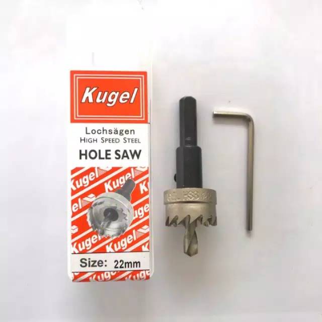 Hole Saw Kugel HSS 22mm  Holesaw / Hole Saw Besi / Kayu