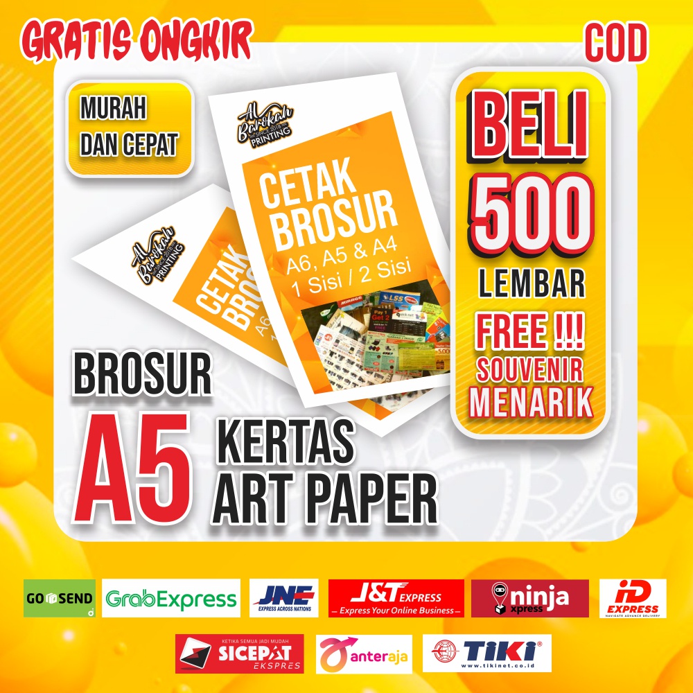 

Promo Cetak Brosur A5 Murah dan Cepat / Cetak Brosur Costum Kertas Art Paper