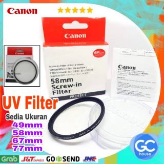 Filter UV Canon 49mm 58mm 67mm 77mm Lens Protector Fujifilm DSLR Mirrorless SLR Nikon